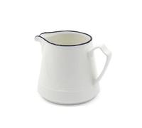 LLTCMYGS Montessori Ceramic Blue and White Pitcher, Kitchen Creamer Pitcher with Handle