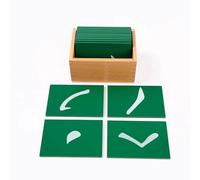 LLTCMYGS Montessori Chinese Character Stroke Sand Character Board, Kids Language Learning Teaching Toy