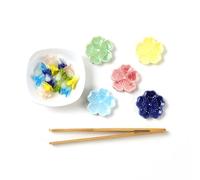 LLTCMYGS Montessori Color Sorting Toy, Fine Motor Skills Practical Life Activity with Flower Beads, Clamp, Trays & Bowls,Sets