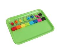 LLTCMYGS Montessori Colorful Lock & Key Set, 8-Color Practical Life Sensory Toy for Toddlers,Plastic trays