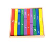 LLTCMYGS Montessori Colorful Number Rods, Wood Small Numerical Rods, Educational Counting Toy