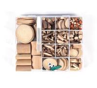 LLTCMYGS Montessori Creative Wood Craft Kits DIY for Kids, Make Simple Animals From Wood Chips