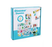 LLTCMYGS Montessori Dinosaur Domino Puzzle, Educational Family Logic And Thinking Skill Development Toy