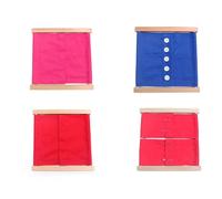 LLTCMYGS Montessori Early Education Clothing Frame Set, Daily Life Teaching AIDS (4 Pieces)