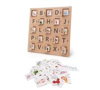 LLTCMYGS Montessori English Enlightenment Learning Cardboard Teaching AIDS, Alphabet Recognition Preschool Education Toys
