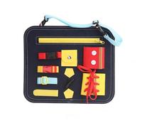 LLTCMYGS Montessori Felt Busy Board, Portable Sensory Toy, Fine Motor Skills & Life Skills Learning Board,Model A