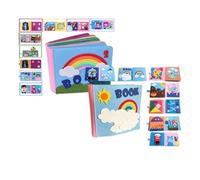 LLTCMYGS Montessori Felt Busy Book Toys, Toys for Fine Motor Hand-Eye Coordination Development