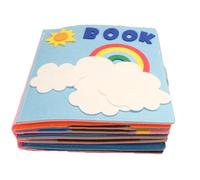 LLTCMYGS Montessori Felt Cloth Busy Book Toys, Early Childhood Educational Travel Toys,Model A