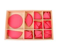 LLTCMYGS Montessori Fraction Circle Puzzle, Wooden Composite Circle Board, Educational Math Manipulative
