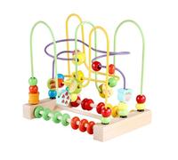 LLTCMYGS Montessori Fruit Bead Maze Toys, Educational Counting Learning Circle Toys for Kids