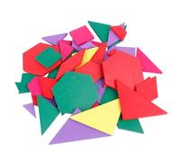 LLTCMYGS Montessori Geometric Shape Boards, Colorful Wooden Pattern Blocks Set, Early Math Educational Toy,Geometric shape board