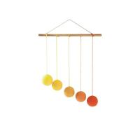 LLTCMYGS Montessori Gradient Color Ball Visual Tracking Toy, Hanging Mobile Learning Mobile,Yellow