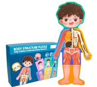 LLTCMYGS Montessori Human Body Structure Puzzle, Magnetic Anatomy Toy, Educational Science Gift for Kids
