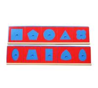 LLTCMYGS Montessori Iron Geometric Panels, Kids's Metal Panel Geometric Shape Teaching AIDS (Without Base)