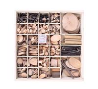 LLTCMYGS Montessori Kids's Natural Wood Slices Kit for Toddler, DIY Wood Slices Kit