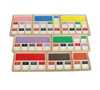 LLTCMYGS Montessori Kindergarten Grammar Storage Box, Language Symbol Storage Teaching AIDS