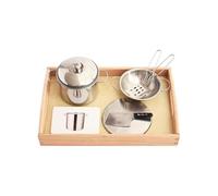 LLTCMYGS Montessori Kitchenware Corresponding Card Sets, Language Learning Teaching AIDS
