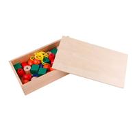 LLTCMYGS Montessori Lacing Bead Set, Fine Motor Skill Development & Sensory Learning Tool