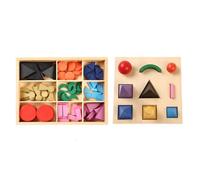 LLTCMYGS Montessori Language Symbol Set Teaching AIDS, Wooden Grammar Symbols with Box (Two Pieces)