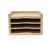 LLTCMYGS Montessori Leaf Cabinet with Botany Cards, Wooden Sensory Learning Material, Early Science Educational Toy,three layer cabinet