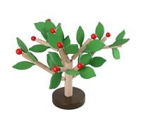 LLTCMYGS Montessori Leaf Insert Tree Toy, Wooden Fine Motor Skills Toy, Preschool Early Learning Educational Toy,green