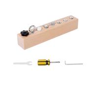 LLTCMYGS Montessori Life Skills: Tightening Screws, Busy Board, Sensory Fine Motor Development