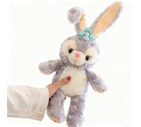 LLTCMYGS Montessori Little Rabbit Plush Hand Puppets, Story-Telling Cartoon Animal Hand Puppets,Purple