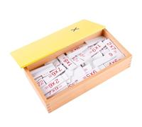 LLTCMYGS Montessori Math Arithmetic Boxes, Addition, Subtraction, Multiplication & Division Mental Math with Wooden Storage Boxes,multiplication