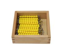 LLTCMYGS Montessori Math Bead Chain Game Toy, Number Learning Educational Gifts for Kids,Model A
