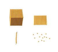 LLTCMYGS Montessori Math Bead Cube Toys, Thousand Cube Decimal System Bank Game,Model C