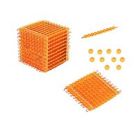 LLTCMYGS Montessori Math Bead Cube Toys, Thousand Cube Decimal System Bank Game,Model D