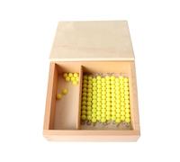 LLTCMYGS Montessori Math Beads Set for Seguin Board, Montessori Materials with Wooden Storage Box,Companion B