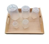 LLTCMYGS Montessori Measuring Cups Pouring Game Set, Practical Life Fine Motor Skills Toy