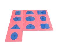 LLTCMYGS Montessori Metal Geometric Shape Insets, Education Preschool Geometrical Shapes Learning Toys