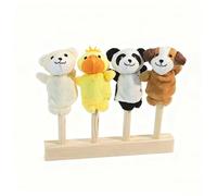 LLTCMYGS Montessori Mini Cartoon Animal Finger Puppets, Soft Hands Finger Puppets Game for Autistic Kids