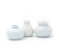 LLTCMYGS Montessori Mini Ceramic Vases, Flower Arrangement Work (3 Pieces)
