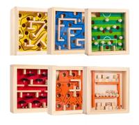 LLTCMYGS Montessori Mini Maze Puzzle Games, Brain Teaser Puzzles for Kids & Adults, Portable Educational Travel Toys