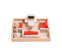 LLTCMYGS Montessori Mini Simulation Furniture Model Set, Mini Furniture Kit Decoration DIY Accessories