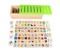 LLTCMYGS Montessori Multi-Function Knowledge Classification Box, Early Childhood Preschool Education