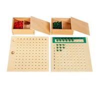 LLTCMYGS Montessori Multiplication & Division Board Set, Wooden Math Toy for Early Arithmetic & Times Tables