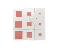 LLTCMYGS Montessori Pink Tower Projection Card Teaching AIDS, Sensory Corresponding Card Toys