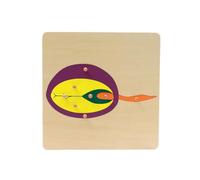 LLTCMYGS Montessori Plant Seed Panel Puzzle, Kids's Wooden Board Puzzle Toy, A Gift for Kids
