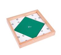 LLTCMYGS Montessori Pythagorean Theorem Wooden Toy, Math Manipulative for Visual Learning,Model B