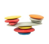 LLTCMYGS Montessori Rainbow Stones, 36-Piece Colorful Stacking Stones, Fine Motor Skills & Creativity Toy