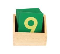 LLTCMYGS Montessori Sandpaper Number Cards, Premium Sensory Math Toy, Learn To Count & Recognize Numbers 0-9