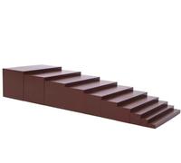 LLTCMYGS Montessori Sensory Brown Stair Teaching AIDS, Early Childhood Education Toys, Small Brown Stair Materials