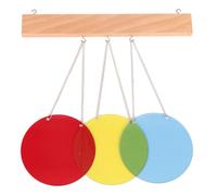 LLTCMYGS Montessori Sensory Color Discs Set, 3 Primary Color Mixing Discs for Kids