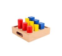 LLTCMYGS Montessori Shape Matching Toys, Cognitive Shapes Colors, Educational Sensory Toy