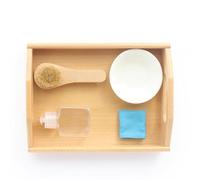 LLTCMYGS Montessori Shoe Brush Cleaning Set, for Cleaning Shoes Work,Blue