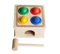 LLTCMYGS Montessori Square Hammering Ball Toy, Hand-Eye Coordination & Fine Motor Skill Builder
